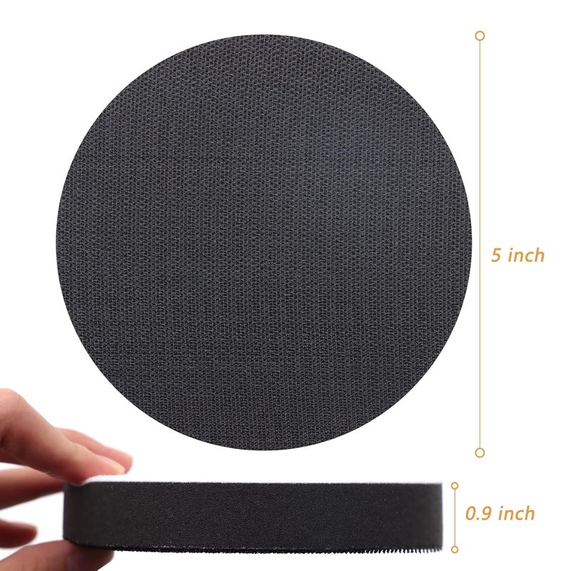 SIJDIEE 3 Pack Interface Pads, 5 Inch Hook and Loop Soft Density Sponge Cushion Buffer Backing Pad, Foam Sanding Interface Pads for Orbital Sander Automotive Woodworking Polishing - Image 3